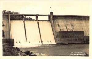 Real Photo, Norris Dam, #27, Spillways, Photo,by Clements,  TN, Old Postcard