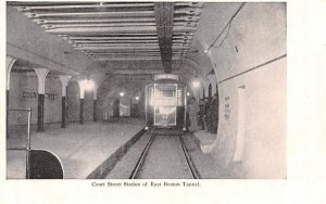 Court Street Station of East Boston Tunnel in Boston, Massachusetts