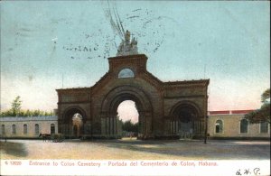 Habana Havana Cuba Colon Cemetery Vintage c1910 Postcard