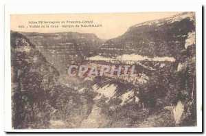 Vallee de la Loue Old Postcard Gorges Nouailles