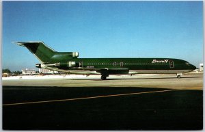 Airplane Braniff International Boeing 727-227 Aircraft Airways, Postcard