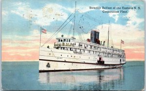 1915 Steamer Belfast of the Eastern Steam Ship Corporation Fleet Postcard