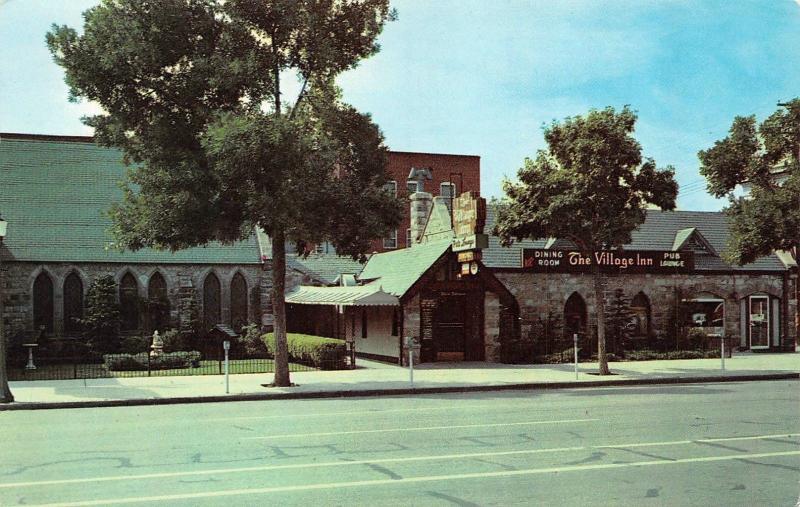 CO, Colorado Springs  THE VILLAGE INN RESTAURANT  Roadside  1971 Chrome Postcard