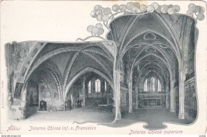 ASSISI, Umbria, Italy, 1900-10s; Interno Chiesa inf. s. Francesco, Intrno Chi...