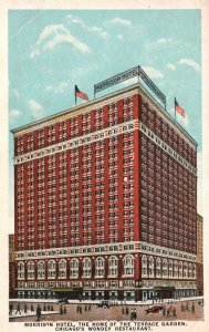 Vintage Postcard 1920's Morrison Hotel Home of Terrace Garden Chicago Illinois