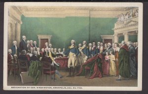 Resignation of Gen. George Washington, Annapolis, Dec. 23, 1783 ~ WB