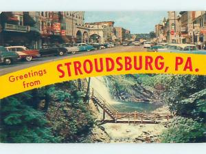 Damaged back Pre-1980 SHOPS Stroudsburg In Poconos - Near Scranton PA G5003