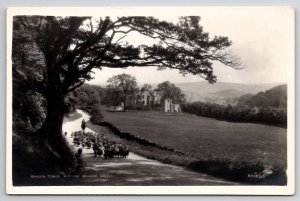 Herding the Sheep Barden Tower and the Wharf Valley RPPC Postcard M34