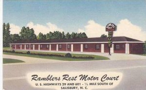 North Carolina Salisbury Ramblers Rest Motor Court