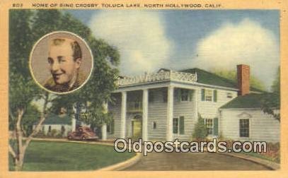 Bing Crosby, North Hollywood, CA USA Movie Star Actor / Actress Unused 