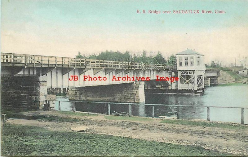 CT, Saugatuck, Connecticut, Railroad Bridge Over Saugatuck River