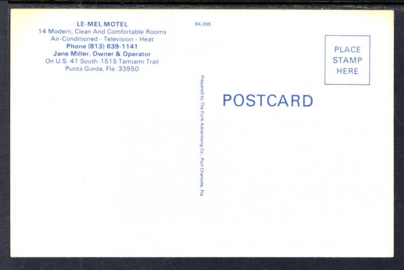 Le-Mel Motel,Punta Gorda,FL BIN