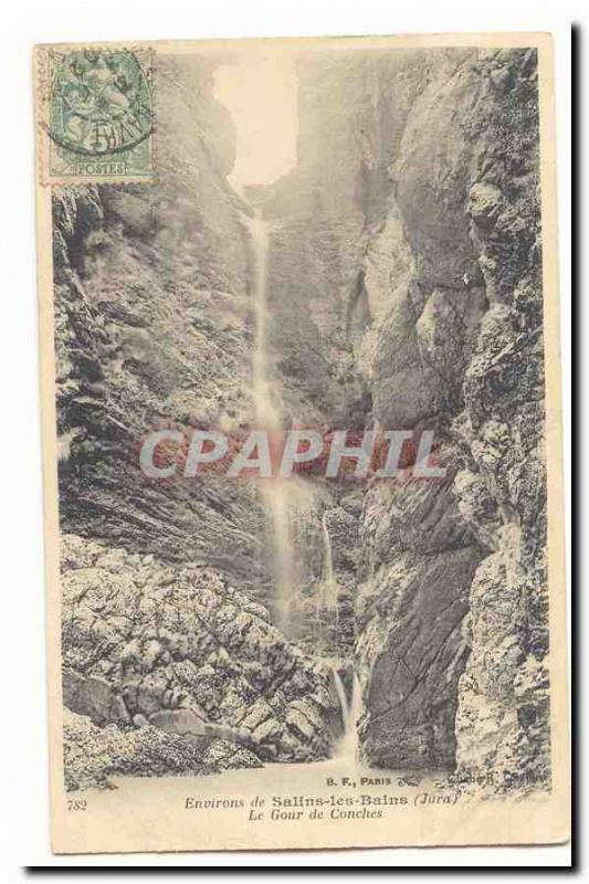 Surroundings of Salins-les-Bains Old Postcard The Goms Gour