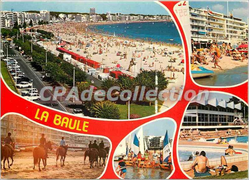 Modern Postcard La Cote d'Amour La Baule The most beautiful beach in Europe