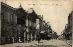 CPA MEULAN Hotel des Postes et Caisse d'Epargne (453024)