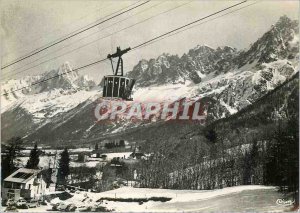 Modern Postcard Les Houches Houches Haute Savoie (alt 1008 m) Winter Sports T...