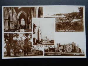 Wales BODELWYDDAN 5 Image Multiview c1948 RP Postcard by Valentine W2521