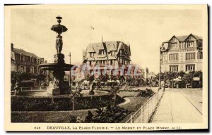 Old Postcard Deauville La Plage Fleurie The Morny and Place Morny