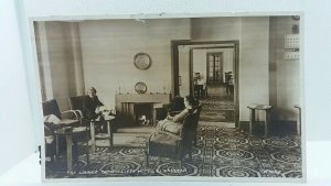 Vintage Postcard Two Ladies Enjoy the Lounge Ormescliife Hotel Llandudno 1950s 