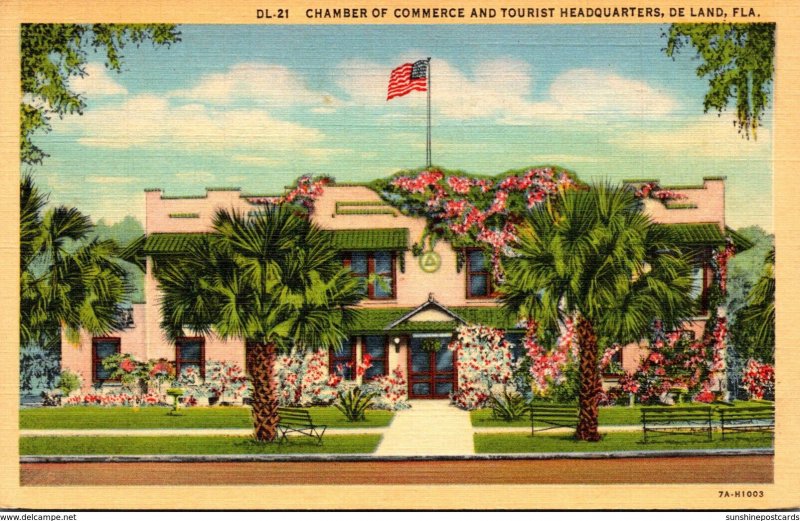 Florida Deland Chamber Of Commerce and Tourist Headquarters 1960 Curteich