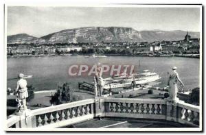 Modern Postcard Geneva General View Boat