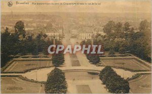 Old Postcard Brussels Panoramic view of the Cinquantenaire Park to the rue de...