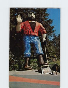 Postcard Paul Bunyan, Trees of Mystery, Klamath, California