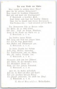 Vintage O. Paul Preussler German Patriotic Postcard with Poem WWI
