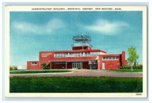 1933 Administration Building, New Bedford Massachusetts MA Vintage Postcard 