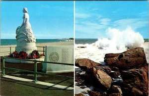 Postcard MONUMENT SCENE Hampton Beach New Hampshire NH AK0233