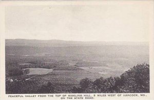 Maryland Hancock Peaceful Valley From The Top Of Sideling Hill Albertype