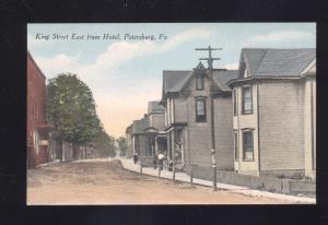 PETERSBURG PENNSYLVANIA KING STREET SCENE ANTIQUE VINTAGE 