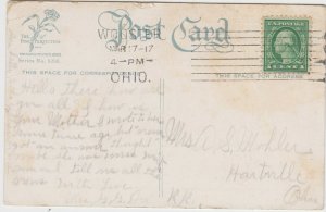 St. Patrick's Day Postcard Erin's Children Toast Saying 1917 Wooster Ohio