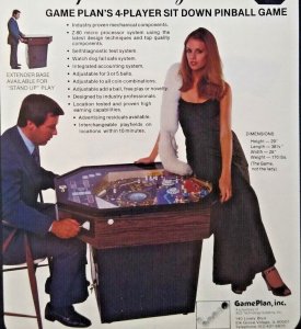 Foxy Lady Pinball Machine Game Magazine AD 1978 Vintage Advertisement Retro