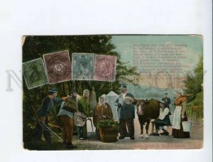 3172015 GERMANY HOLLAND border neutral territory old postcard