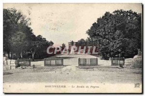 Old Postcard Montpellier Le Jardin du Peyrou