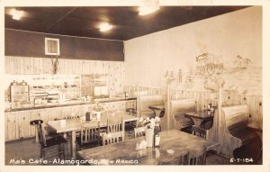 Alamogordo New Mexico Ma's Cafe Dining Room Real Photo Vintage Postcard AA72075