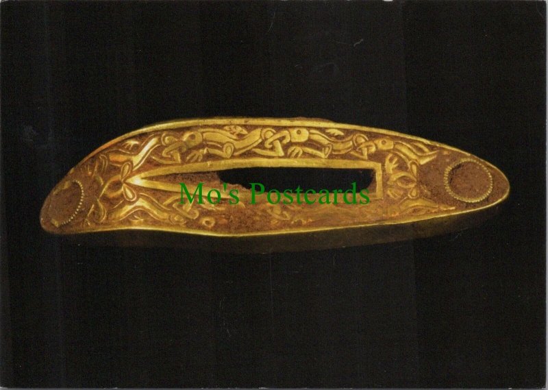 Archaeology Postcard - The Staffordshire Hoard, Gold Dagger Hilt Plate RR19266