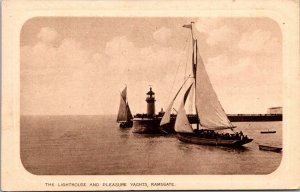 Lighthouse and Pleasure Crafts Ramsgate England