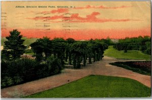 Arbor, Branch Brook Park, Newark NJ c1910 Vintage Postcard D67