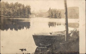 Ludlow VT Rescue Lake 1907 Used Real Photo Postcard