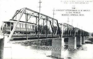 Interurban Railroad Bridge  Berrien Springs MI Unused