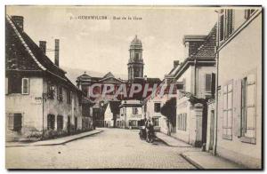 Old Postcard Guebwiller Rue de la Gare