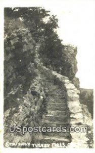 Real Photo - Stairway - Turner Falls, Oklahoma OK  