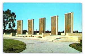 Eisenhower Center Abilene Kansas Postcard Memorial Pylons