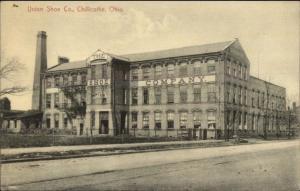 Chillicothe OH Union Shoe Co c1910 Postcard