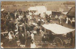 WASHINGTON VT FAIR 1907 ANTIQUE REAL PHOTO POSTCARD RPPC