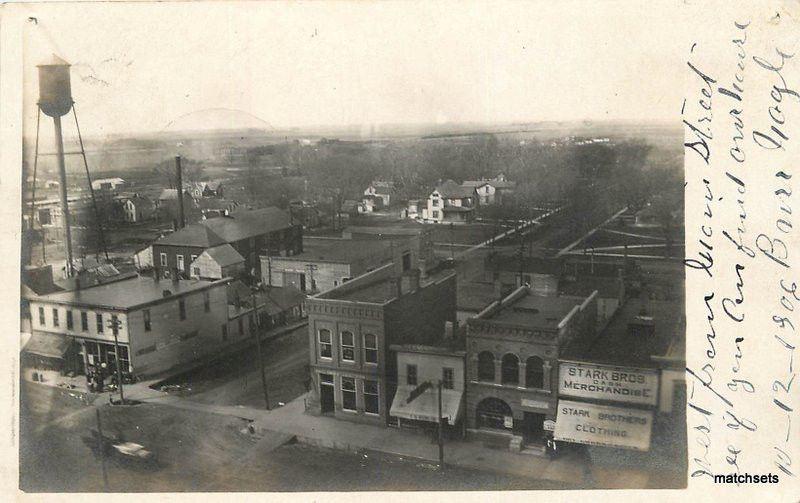 1906 Clarion Iowa Wright County Birdseye View RPPC Real Photo 11351