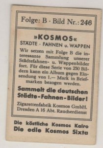 Kosmos Cigarette Trade Card Town Flag & Crest Tuttlingen Series B #246