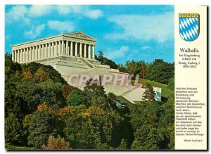 Postcard Modern Walhalla bei Resenburg erbaut von Konig Ludwig